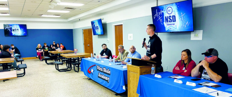 Business leader offers advice as Shale Academy teens declare intentions